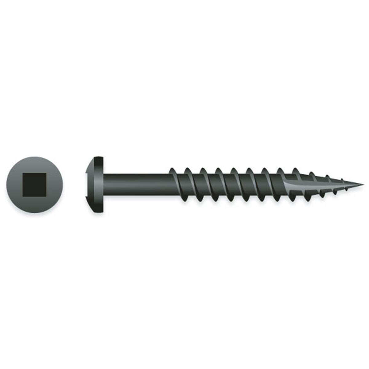 thumbnail image 2 of CTG #6 X 1-1/4" Phillips Pan Head Framing Screws – Type 17 Fine Thread – Black Phosphate (Face Framing) 2 of 6